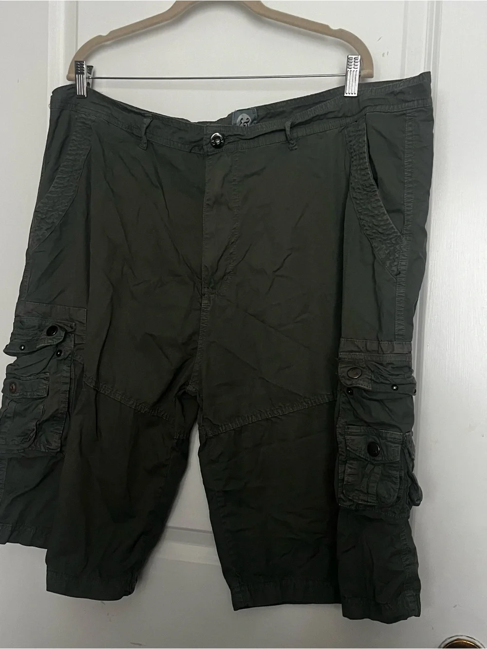 Olive Green Cargo Shorts